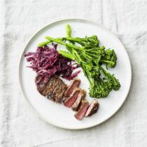Rumpsteak-Brokkoli-Schalotten