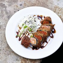 Lachs im Pankomantel Lachs im Pankomantel