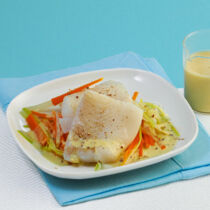 Wurzelgemüse-Fisch in Folie Wurzelgemüse-Fisch in Folie