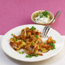 Schmarren mit Pfifferlingen Schmarren mit Pfifferlingen