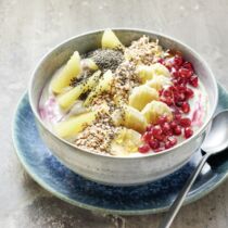 Bananen Tofu Bowl mit Sojacreme Bananen Tofu Bowl mit Sojacreme