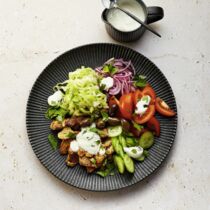 Gyros-Gemüse-Teller Gyros-Gemüse-Teller