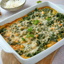 Spinat Polenta Auflauf Spinat Polenta Auflauf