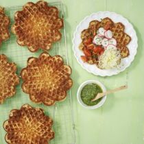 Amarantwaffeln mit Topping