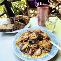 Aubergineneintopf mit Bulgur Aubergineneintopf mit Bulgur