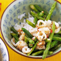 Gebratener Tintenfisch