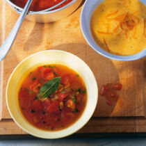 Tomaten-Safran-Sauce