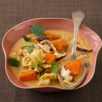 Thai-Curry mit Shiitake und Kürbis Thai-Curry mit Shiitake und Kürbis