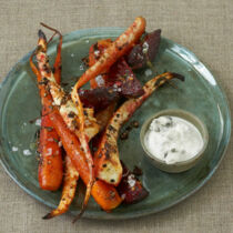 Karamellisiertes Gemüse