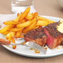 Pfeffersteaks mit Pommes frites