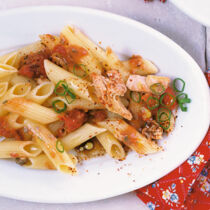 Penne mit Thunfisch Penne mit Thunfisch