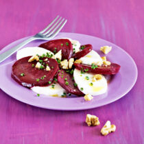 Rote Bete mit Mozzarella