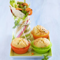 Wraps mit Pestogarnelen