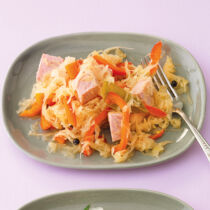 Kassler auf Paprika-Sauerkraut Kassler auf Paprika-Sauerkraut