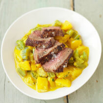 Safran-Kartoffeln mit Rinderfilet