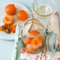 Eingeweckte Aprikosen