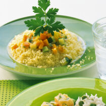 Gemüsesauce mit Couscous