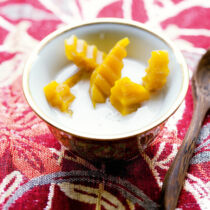 Kürbisstücke in Kokosmilch (Fak Thong Buat)