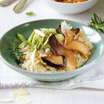 Rosmarin-Risotto mit Kräuterseitlingen