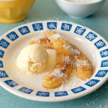 Gebackene Banane mit Honig Gebackene Banane mit Honig