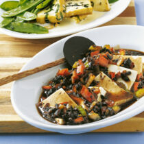 Tofu mit schwarzen Bohnen
