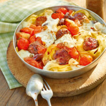 Tagliatelle mit Hackklößchen