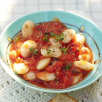 Weiße Bohnen in Tomatensauce