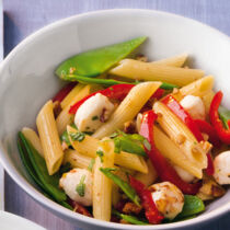 Penne mit Zuckerschoten Penne mit Zuckerschoten