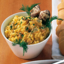 Risotto mit Venusmuscheln