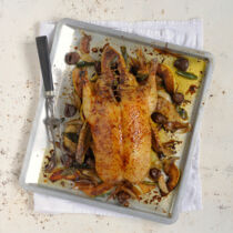 Ente mit Quitten und Maronen Ente mit Quitten und Maronen