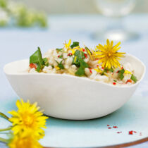 Löwenzahnrisotto