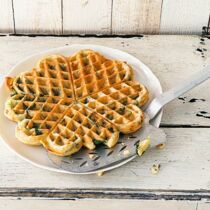 Spinatwaffeln
