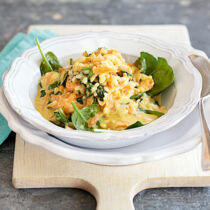 Kürbis-Spinat-Risotto