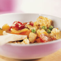 Gemüsecurry mit Zitronenreis