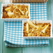 Birnen mit Zimtstreuseln