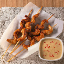 Saté-Spieße mit Erdnuss-Sauce