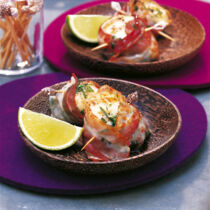 Jakobsmuscheln im Speckmantel Jakobsmuscheln im Speckmantel