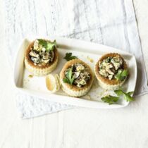 Pasteten mit Maronen in Noilly-Prat-Sahne Pasteten mit Maronen in Noilly-Prat-Sahne