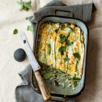 Zucchini-Lasagne mit Tofu-Frischkäse-Füllung