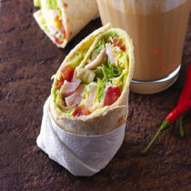 Avocado-Puten-Wraps