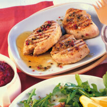 Putensteaks mit Rote-Bete-Sauce