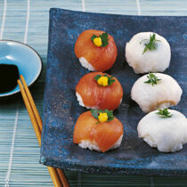 Zweierlei Temari-Sushi Zweierlei Temari-Sushi