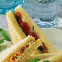 Tramezzini mit Auberginen Tramezzini mit Auberginen