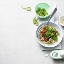 Pfannkuchen mit Räucherfisch Pfannkuchen mit Räucherfisch