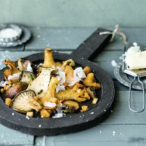 Gebratene Pilze mit Manchego