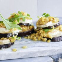 Linsensalat mit Aubergine Linsensalat mit Aubergine
