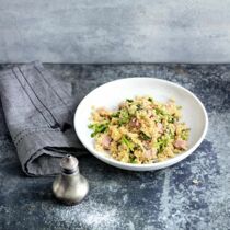 Bulgurpfanne mit Schinken