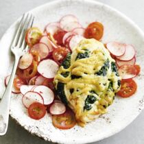 Gefüllte Hähnchenbrust mit Spinat und Ricotta Gefüllte Hähnchenbrust mit Spinat und Ricotta