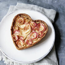 Apfelrosen-Kuchen