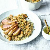 Entenbrust mit Senfrahm-Linsen Entenbrust mit Senfrahm-Linsen